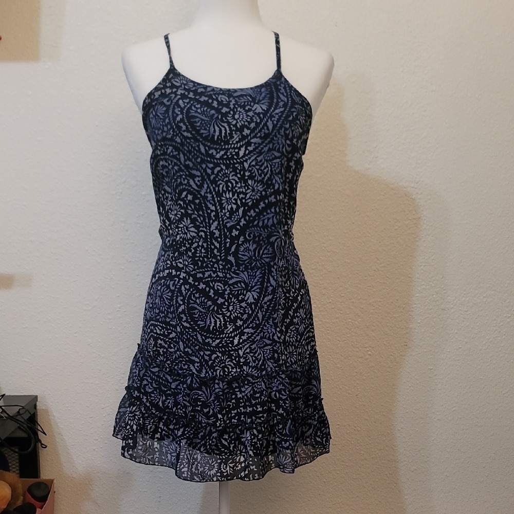 Abercrombie & Fitch Blue Spaghetti Strap Mini Dress